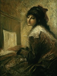 Girl at the Piano by Luigi Conconi